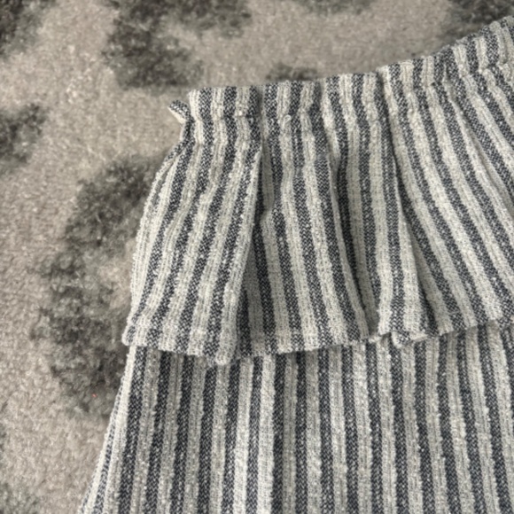 Club Monaco one shoulder ruffle summer stripe top like JCrew Sz S - Picture 6 of 6